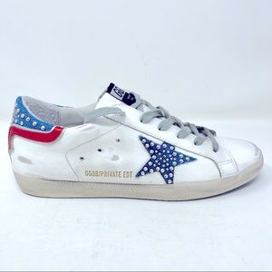 Golden Goose Superstar White Leather Sneakers Women LTD Edition US 8 EU 38